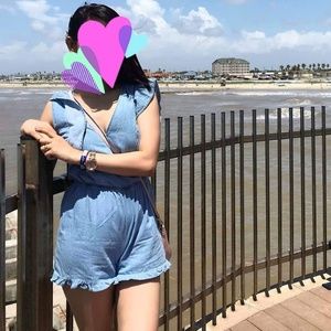 Denim Romper